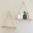 Wooden Hanging Swing Wall Shelf