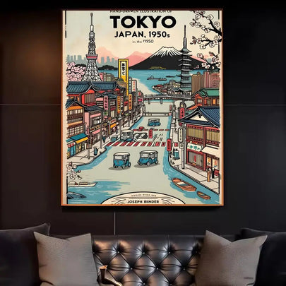 Japanese Vintage Landscape Art Poster