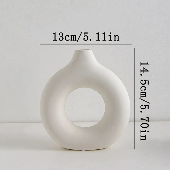 Nordic White Flower Vase