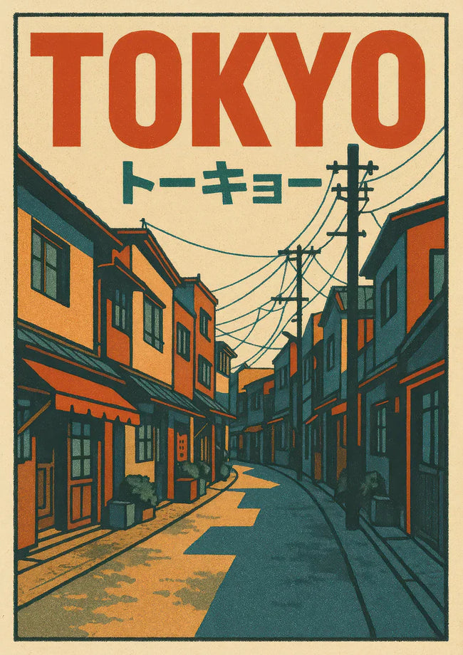 Vintage Japanese Travel Art Poster