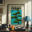 Okinawa Retro Travel Poster