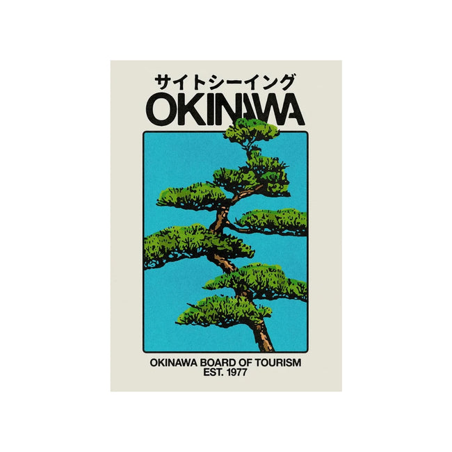 Japanese Retro Okinawa Travel Poster
