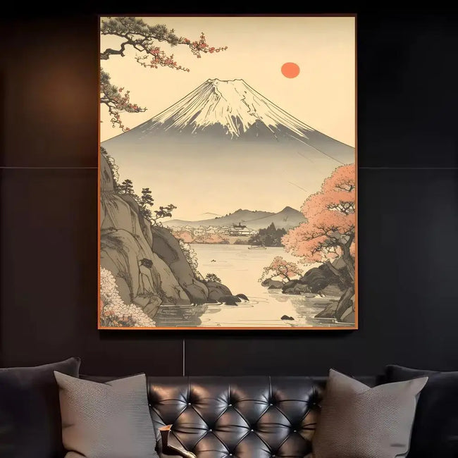 Japanese Vintage Landscape Art Poster