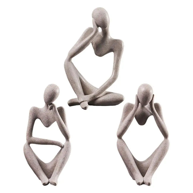 Nordic Abstract Thinker Statue