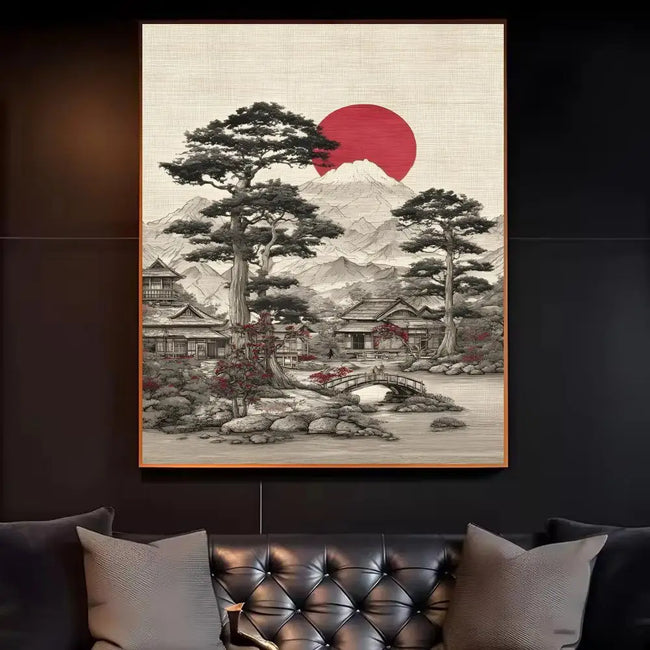 Japanese Vintage Landscape Art Poster
